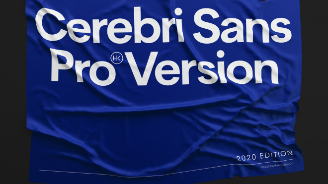 Cerebri Sans Pro™, a geometric-grotesk sans serif typeface