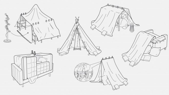 IKEA designs forts for children in lockdown