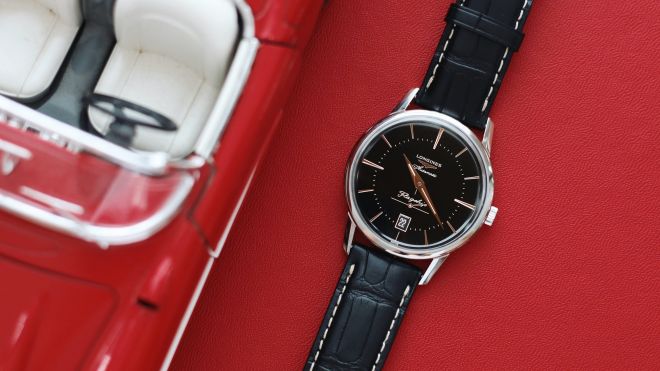Introducing: The Longines Flagship Heritage Black Dial (With Live Pics & Pricing) - HODINKEE