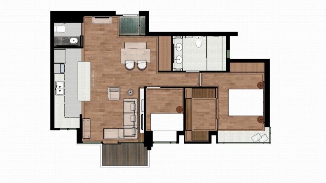 What happened when a Hong Kong couple asked a commercial designer to make over their home
