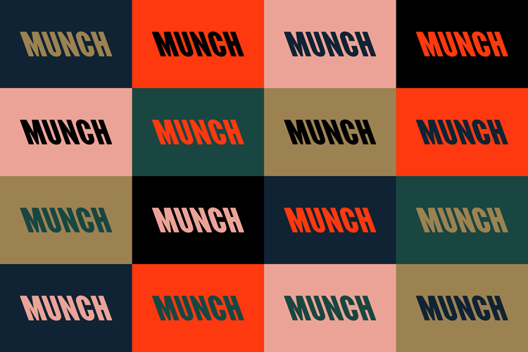An “expressive” typographic identity for Oslo’s Munch art museum
