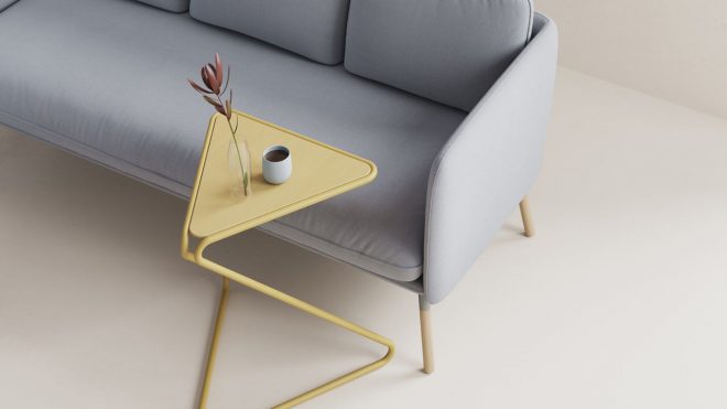 The Ziggy Table and Stool Easily Adapt to Any Work Situation