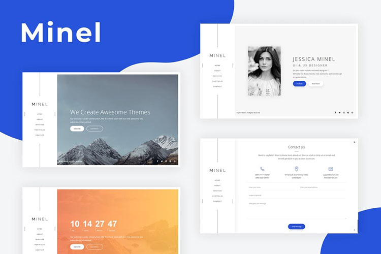 20 Minimal HTML Templates for Business Websites - 1stWebDesigner