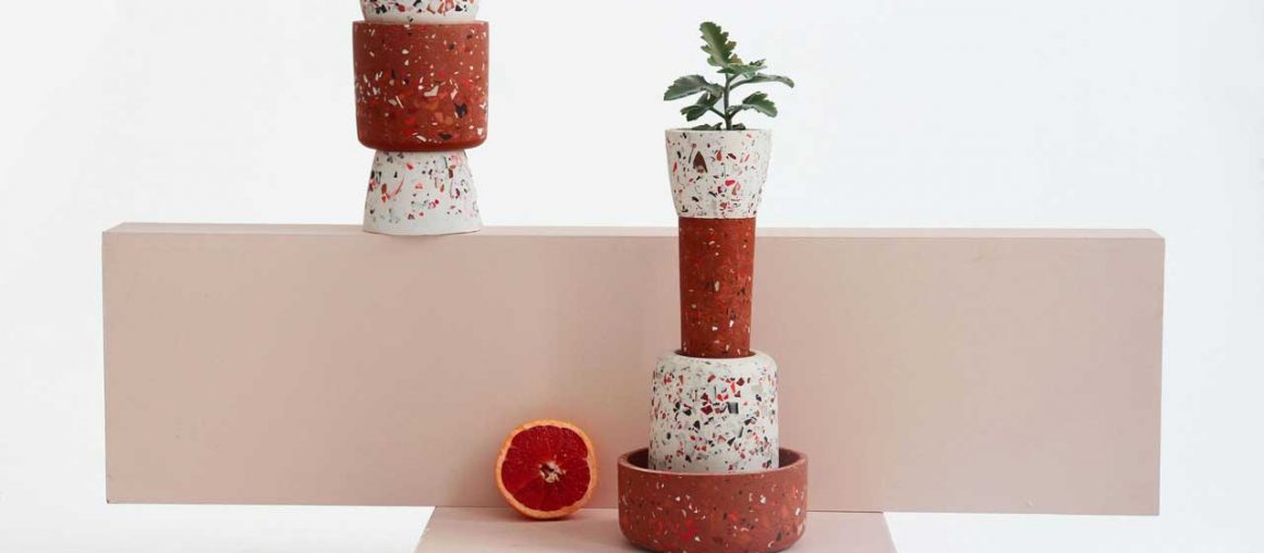 Les Pieds de Biche Brings Geometric Patterns + Fun Colors to Terrazzo