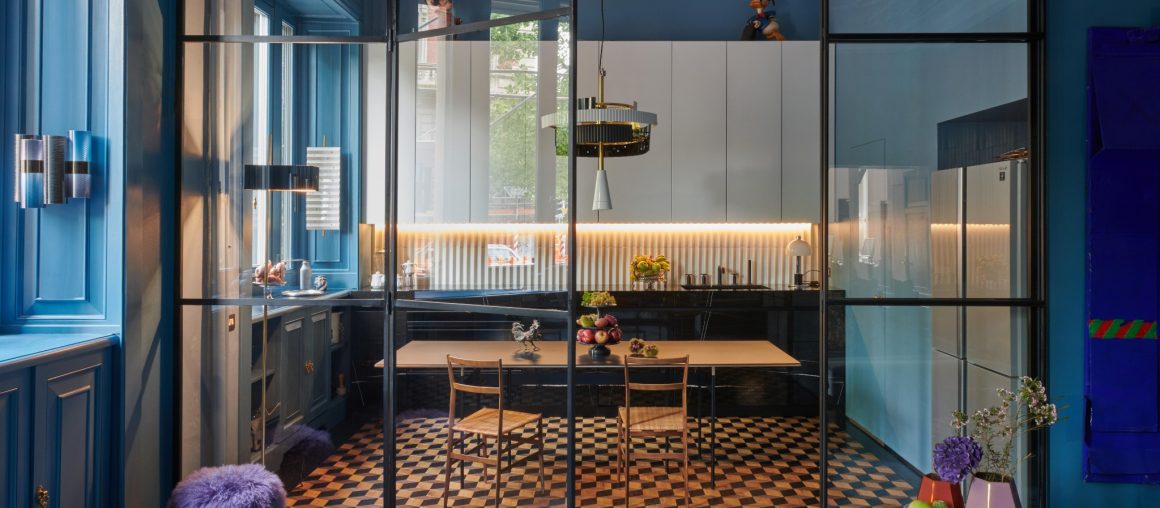 Rhapsody in blue: a Milanese apartment