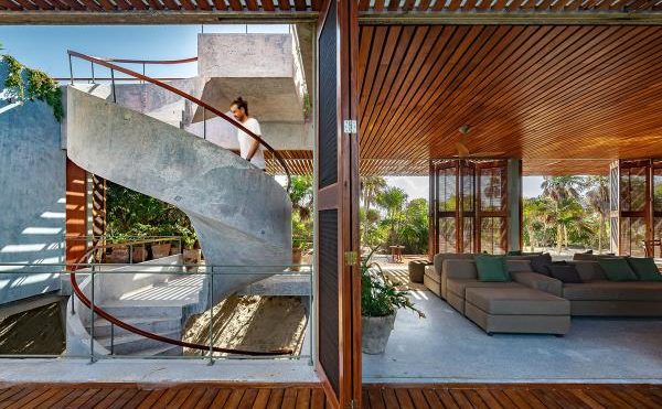 Bautista House by PRODUCTORA brings jungles inside with variations of spatial arrangements in Mexico