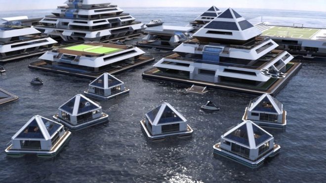 These pyramid-shaped Yacht communities are a millionaire’s social-distancing paradise