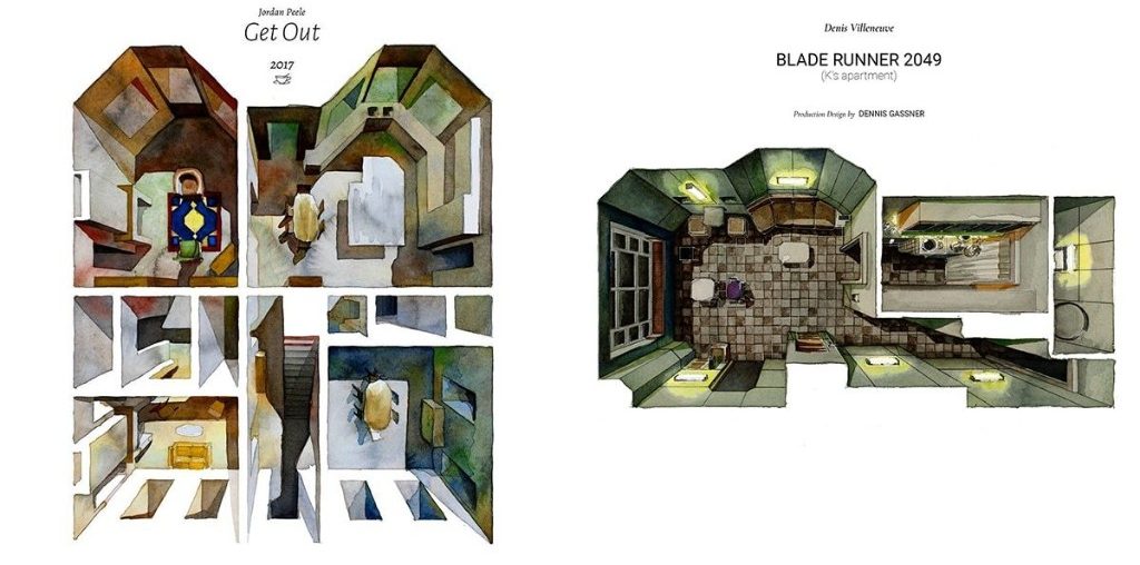 Illustrated Floor Plans Feature Architecture and Set Design of Beloved Films
