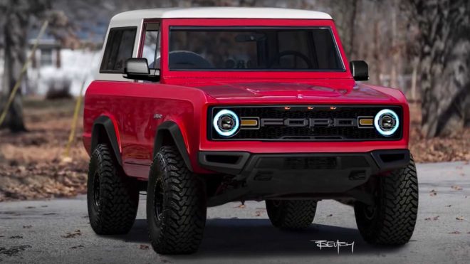 2021 Ford Bronco Rendering Combines Modern Cues With Original Design