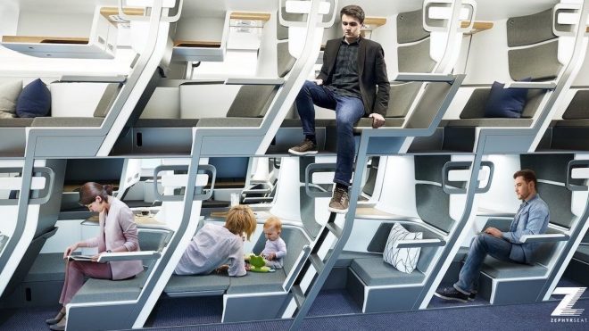 This double-decker plane seat design could be the future of air travel