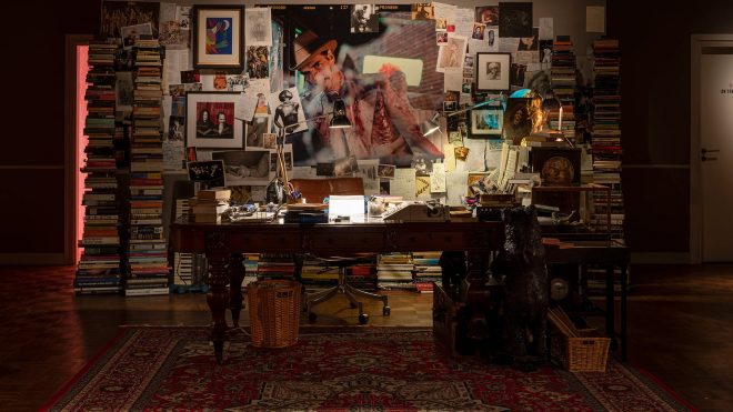 Books and blood splatters: inside Nick Cave’s universe
