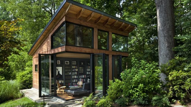 Modern Writer's Studio by Harrison Design