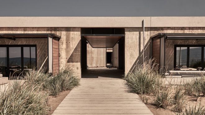 Abandoned wine factory is transformed into a luxury hotel by the sea