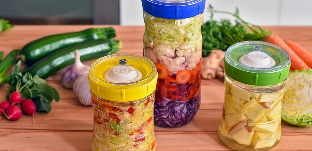 This fermentation station is the easiest way to make pickles, sriracha, kimchi, and sauerkraut