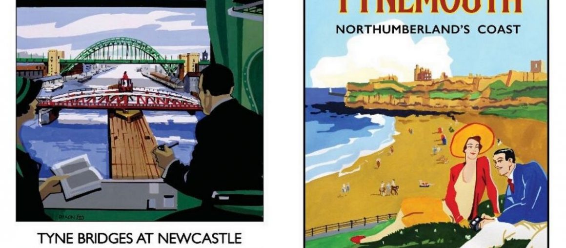 Artist launches new venture to create golden age railway posters of North East