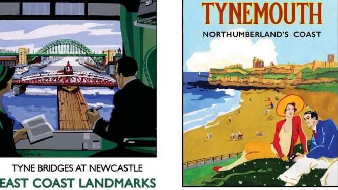 Artist launches new venture to create golden age railway posters of North East