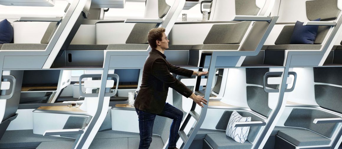 'Double Decker' Airplane Seat Design Makes Germaphobes Dreams Come True