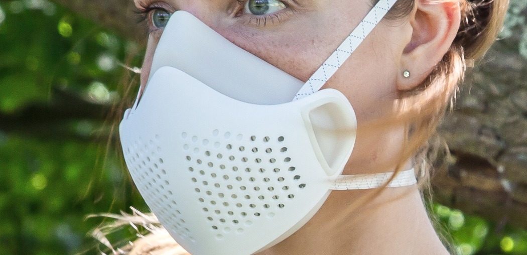 This reusable face mask uses a pleated HEPA filter to let you breathe 99.9% clean air