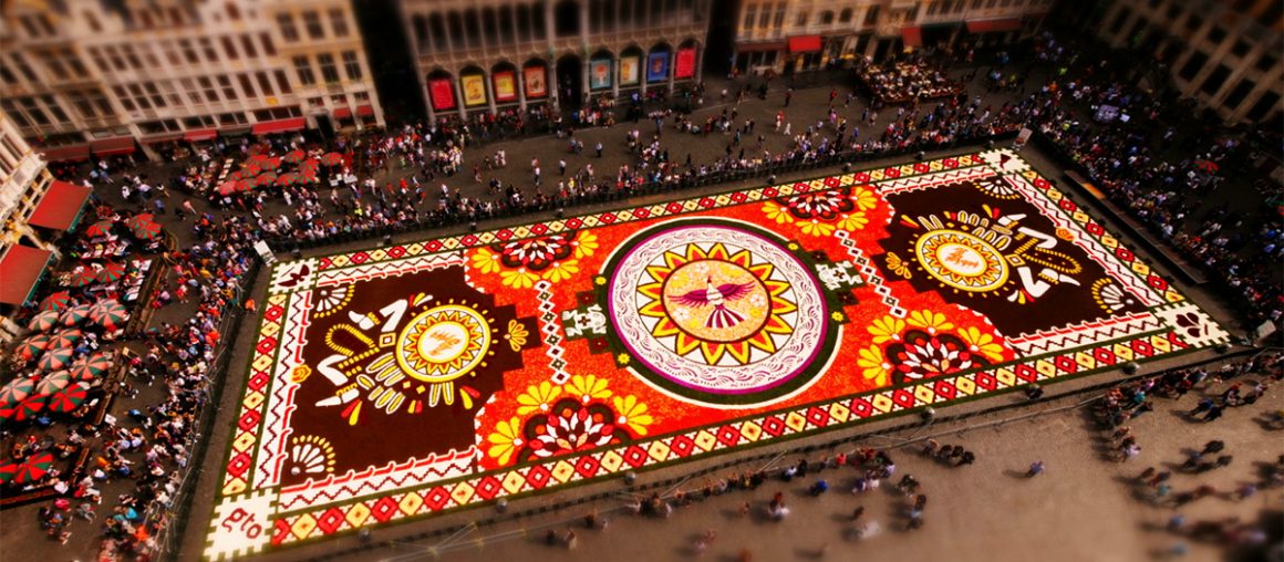 An Aerial Timelapse Captures One Million Begonias as They’re Woven Into an Ephemeral Tapestry