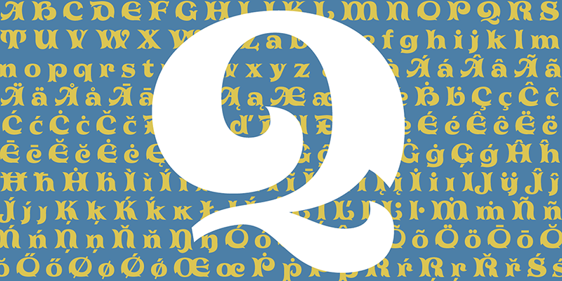 Tuscaloosa typeface by Ted Staunton for P22 Type Fpundry - slanted