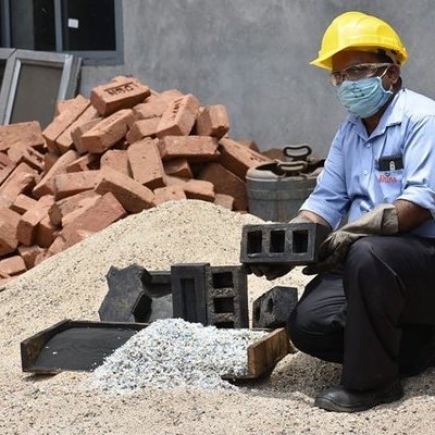 Rhino Machines Turns Plastic Waste and Foundry Dust Into Superior Bricks - Core77