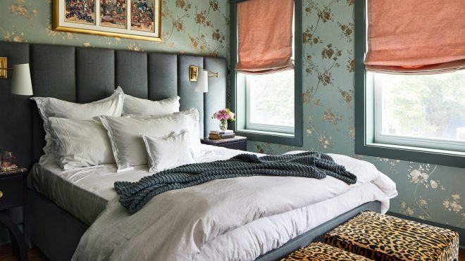 See How This Blah Bedroom Was Transformed Into a Boudoir-Inspired Retreat