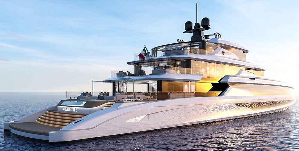 Fincantieri’s New 230-Foot Megayacht Concept Has an Interior That Will Make Any 5-Star Hotel Jealous