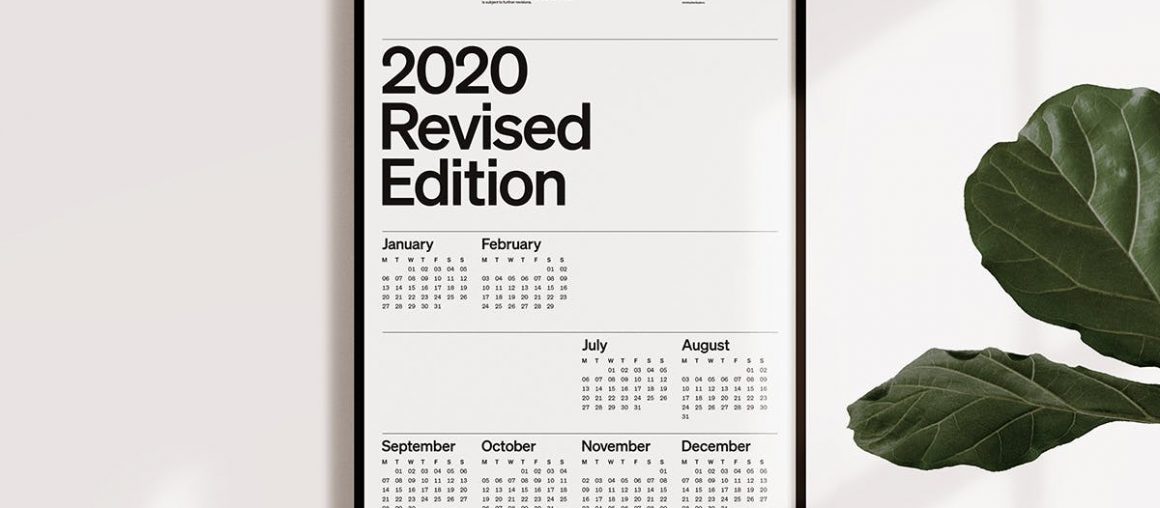 2020 gets a new, leaner calendar design