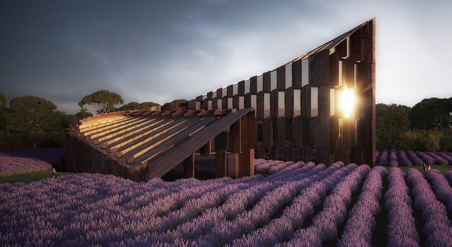 Hachem Designs Hotel Among Lavender Fields in Australia
