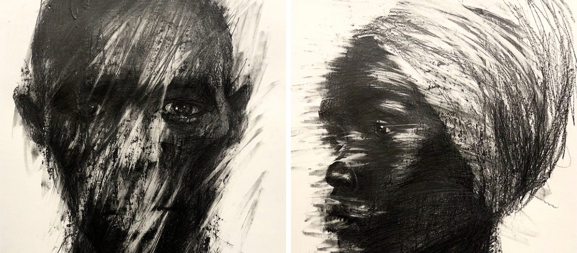 Solemn Faces Emerge from Hazy Portraits by Artist GyoBeom An