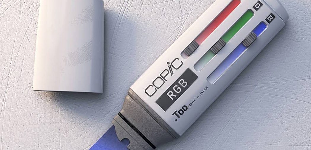 Copic Marker gets reinvented with a RGB slider to create a marker worthy of the future!