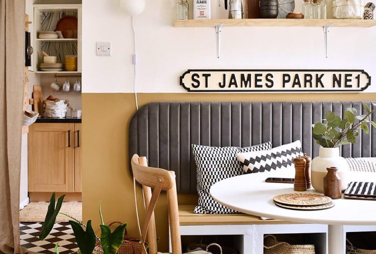 The Secret to This Renter’s Cozy Dining Nook? A Headboard