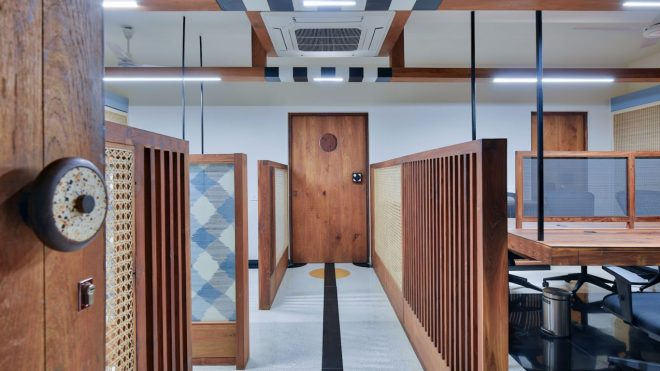 Every element of this Ahmedabad office is inspired by an abstract Kandinsky painting