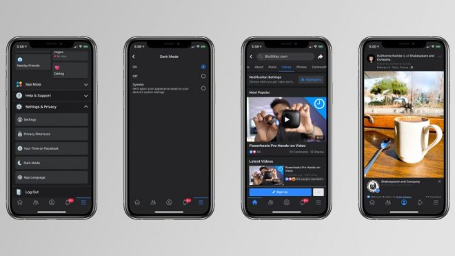 Facebook slowly begins rolling out Dark Mode support for iOS - 9to5Mac