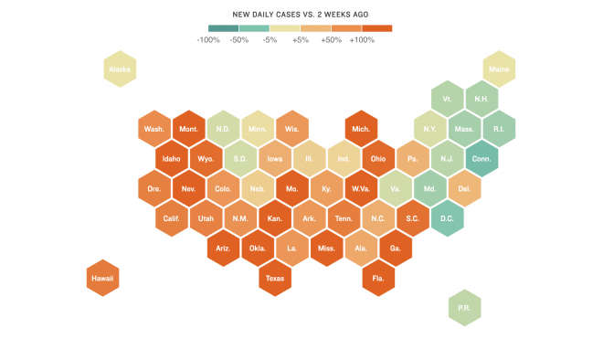Tracking The Pandemic: Are Coronavirus Cases Rising Or Falling In Your State? | WAMU
