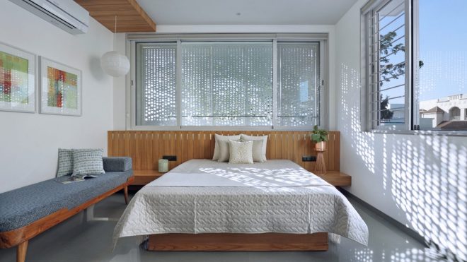 This multigenerational Vadodara bungalow is a serene escape dipped in greys & browns