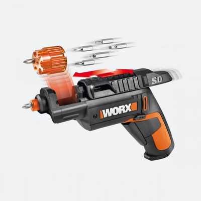 An Unusual Cordless Drill Design With Six-Bit Revolver and Screw Holder - Core77