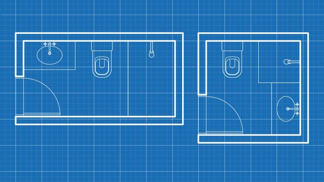 Minimum Dimensions and Typical Layouts for Small Bathrooms