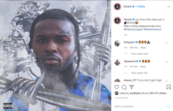 ‘They Ain’t Going for This Bullsh-t’: 50 Cent Bashes Virgil Abloh’s Album Art for Pop Smoke