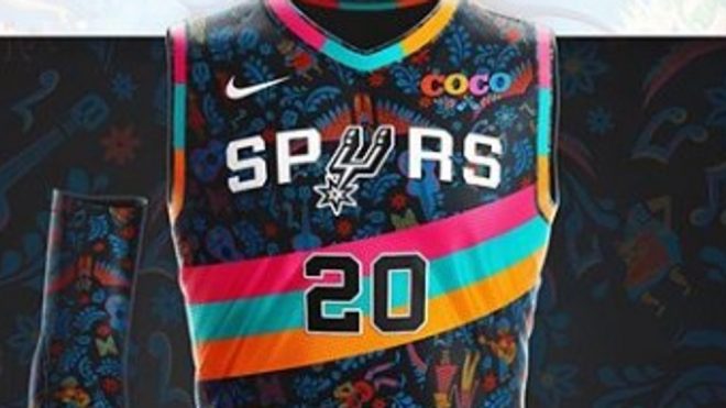 Check out this Spurs-'Coco' themed jersey