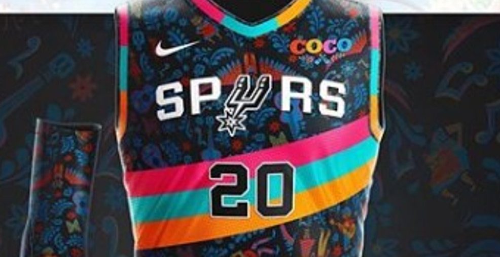 Check out this Spurs-'Coco' themed jersey