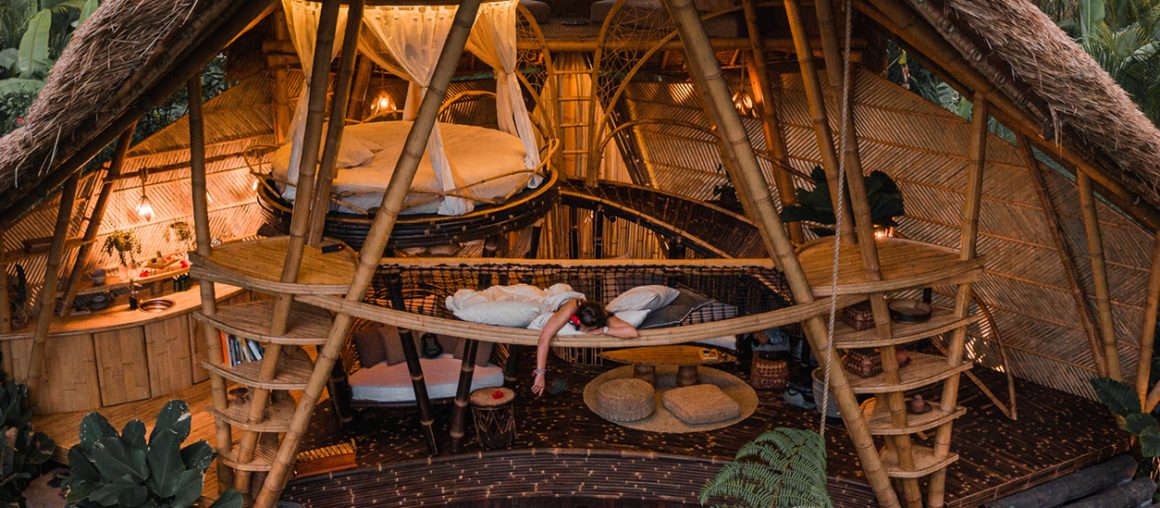 This glamping hideout in Bali is made entirely out of bamboo