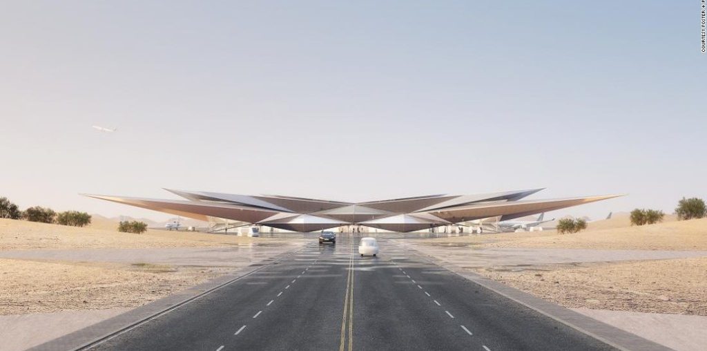 New Saudi Arabia airport design resembles shimmering desert mirage