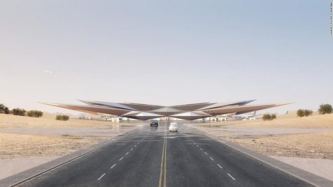 New Saudi Arabia airport design resembles shimmering desert mirage