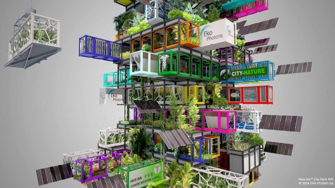 Repurposed Shipping Containers May Be Building Blocks for Modular Vertical Urban Farms