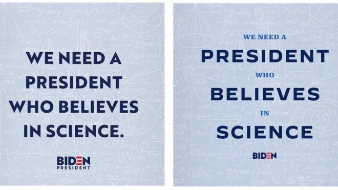 Joe Biden campaign upgrades typeface