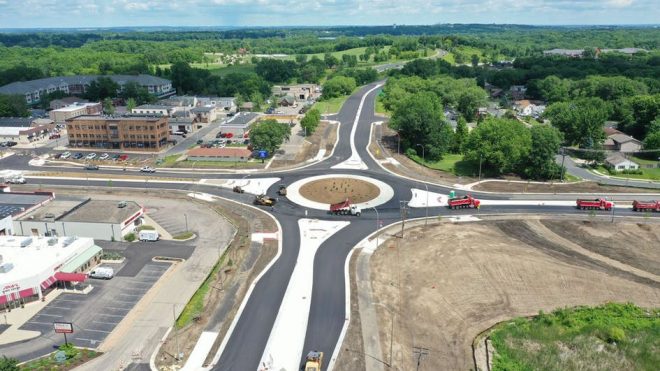 Weekend traffic: Prior Lake roundabout on Hwy. 13 to open Friday night