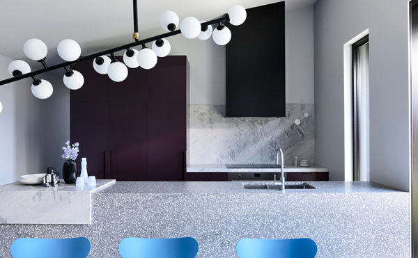 Hue dimensional: Lucy Bock's cool and contemporary home
