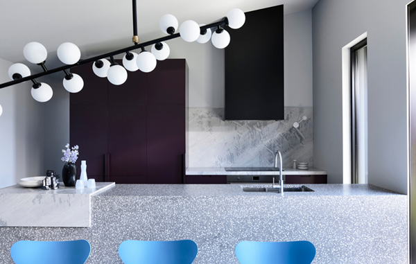 Hue dimensional: Lucy Bock's cool and contemporary home