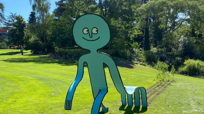 Jean Jullien’s colourful characters take to the great outdoors